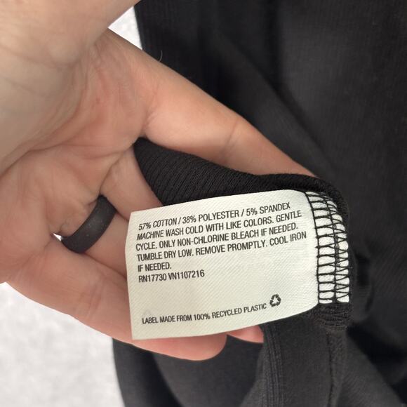 The Nines Hatch Maternity Dress Medium Midi Ribbed Slits Minimal Quiet Basic - Picture 12 of 12